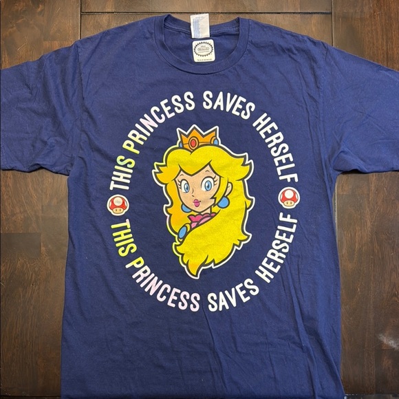 Nintendo Blue Princess Graphic Tee Short Sleeve - Picture 3 of 13